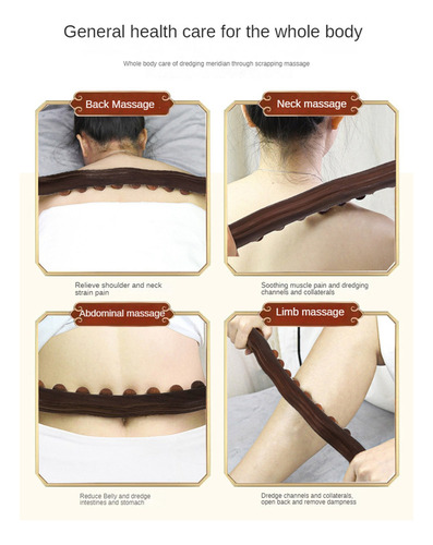 Ferramentas Massagem Madeira Guasha Scraping Stick