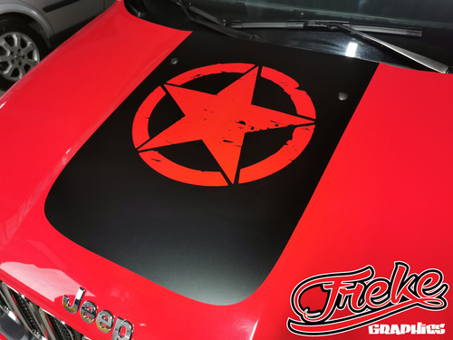 Stickers Franjas Cofre Jeep Renegade 1 Pieza Varios Diseños
