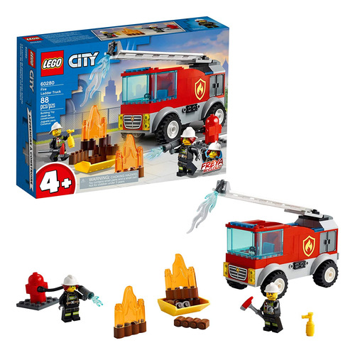 Kit De Construcción Lego City Fire Ladder Truck 60280