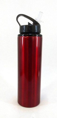 Imagen 4 de 8 de Botella Deportiva De Aluminio 750 Ml Tapa Y Pico Rebatible