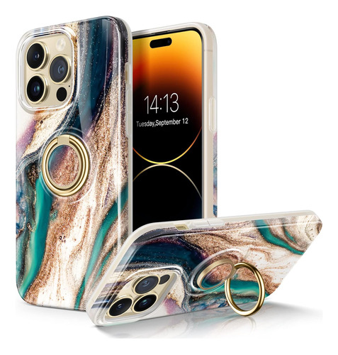 Funda Gviewin Para iPhone 14 Pro Max Kickstand Surf