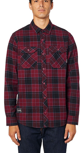 Camisa Fox Flanela Traildust 2.0 Vermelho