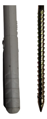 Tarugo Clavo Py Taco Con Tope Y Tornillo 8*100 Mm X25 Un.