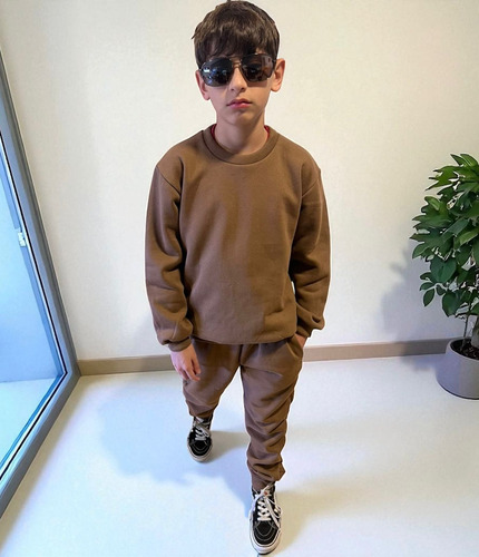Conjunto Jogging Buzo Niño Friza Algodón Unisex Premium
