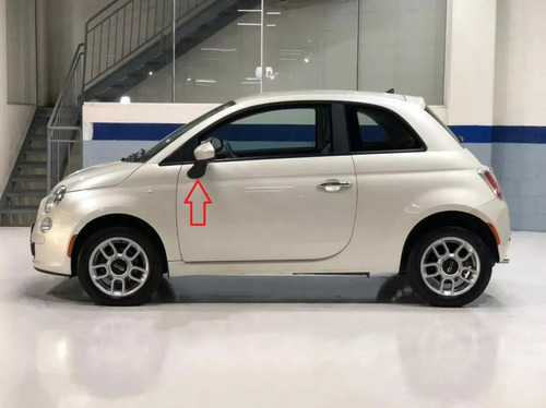 Moldura Acabamento Retrovisor Esquerdo Fiat 500 10 À 18 Orig