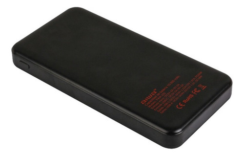 Cargador Portátil Aiwa 10.000 Usb 4 En 1 Universal Paw-230 Color Negro