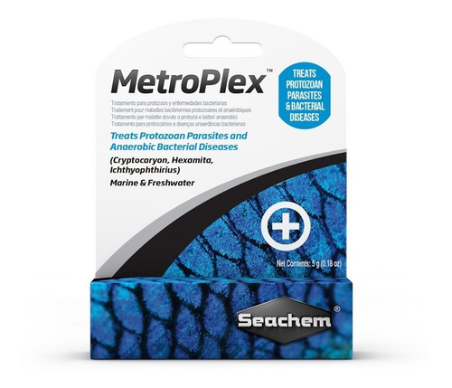 Seachem Metroplex Medicamento Peces Metronidazol 5gr