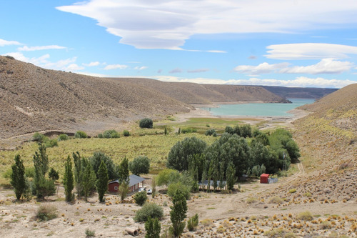 Campo Con Costa En Embalse Alicura