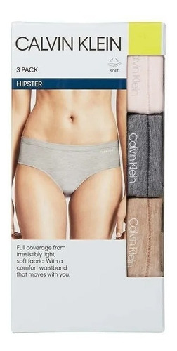 Panties Calvin Klein Original Pack X3 Mujeres Calzones