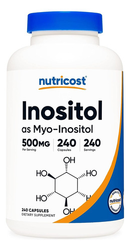 Suplemento De Inositol De 500 Mg 24 - Unidad a $587