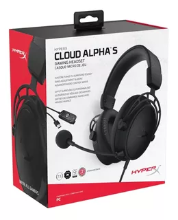 Auriculares Hyperx Cloud Alpha S Gaming Headset Blackout Pc