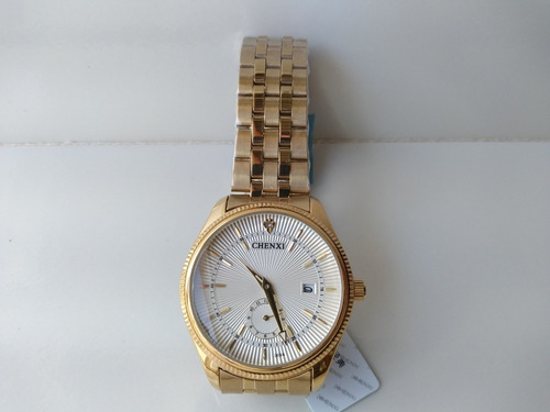 Relógio Masculino Original Dourado Casual A Pronta Entrega