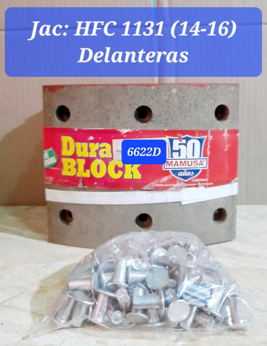 Bandas De Frenos 6622 Jac Hfc 1131 Delanteras