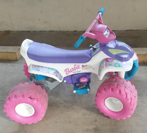 Moto 4 Ruedas, Fisher Price, Edición Barbie, Con Bateria, Us