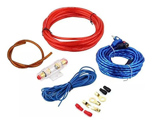 Kit Cables Para Amplificador Subwoofer 1500w Auto