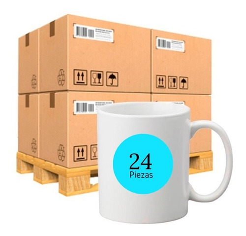 Taza Blanca 11oz Calidad Aa Para Sublimar 24 Pzs 