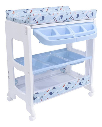 Bañera Cambiador Ebaby Natiel 815-1 Azul