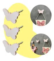 Comprar 3 Ganchos De Parede Infantil Menina Decoração Formatos Rosa