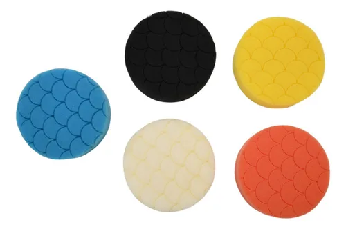 Juego De 10 Almohadillas De Pulido Para Coche Y Moto - Lana, Microfibra Y Fieltro Coral, 180-200 Mm, Reutilizables