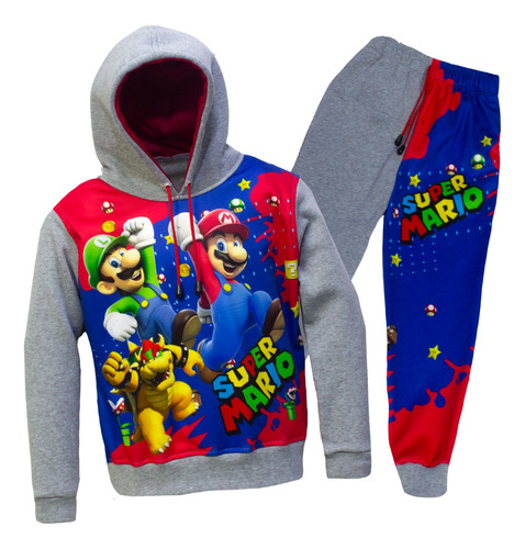 Conjunto Deportivo Para Niños De Mario Bros Y Amigos 