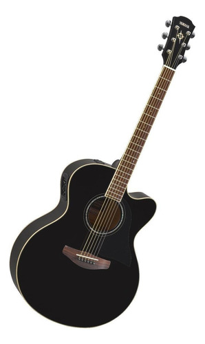 Imagen 2 de 3 de Guitarra Electroacústica Yamaha CPX600 para diestros black brillante