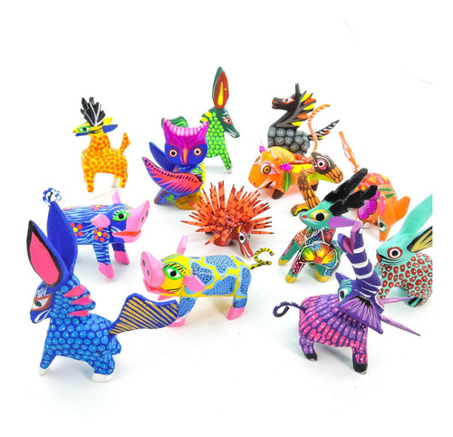 Paquete 75 Alebrijes Miniatura Surtidos Nahualcalli