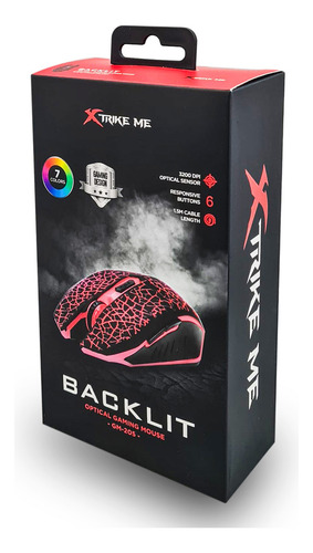 Mouse gamer de juego Xtrike Me GM-205 negro