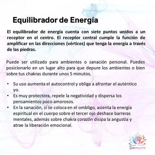 Equilibrador De Energía 7 Puntas / Reiki / Ojo De Tigre