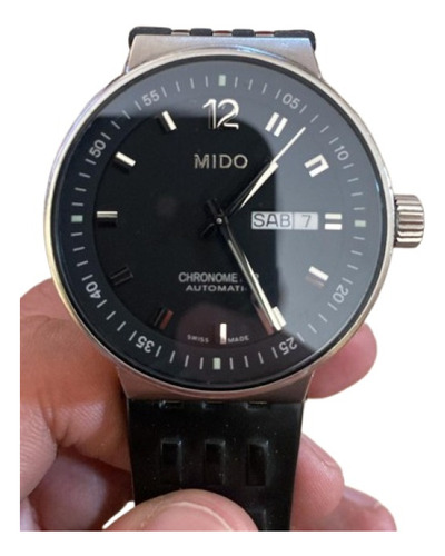 Reloj Mido Chronometer Automatico Para Hombre Negro Negro Negro (Usado)