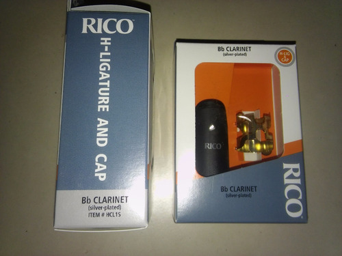 Imagen 5 de 9 de Abrazadera Rico Para Clarinete Hcl1s Con Cubre Boquilla