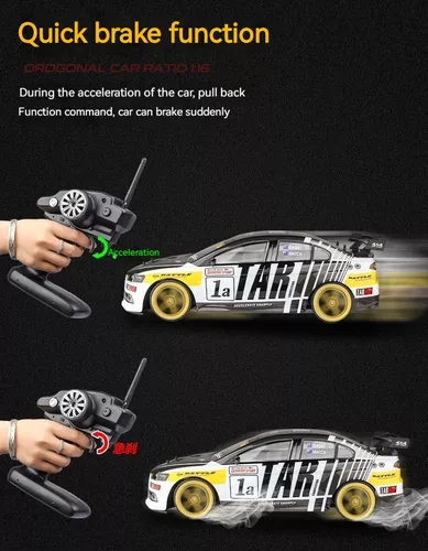 Carrinho De Controle Remoto Nissan Gtr Vel 70 Km Para Drift