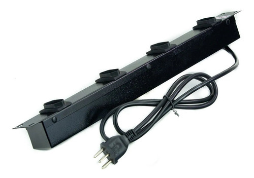 Extensão Régua 4 Tomadas Rack 19 Polegadas 127/220V Fiolux