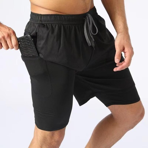 Imagen 1 de 3 de Short Deportivo Masculino Con Calza Entrenamiento Shorts Gym