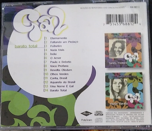 Cd Gal Costa 30 Anos De Barato Total Barato Total (Usado)