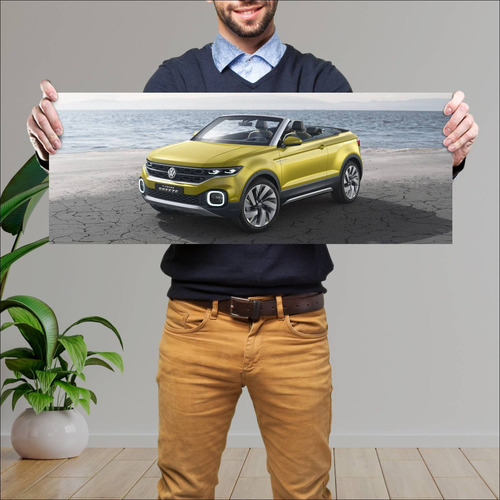 Cuadro 30x80cm Auto 2016 Volkswagen T Cross Bree 377