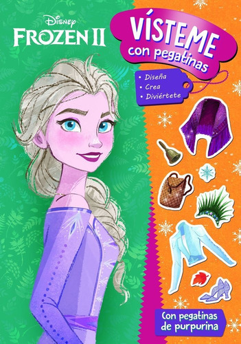 Frozen 2. Visteme Con Pegatinas, De Disney. Editorial Libros Disney, Tapa Blanda En Español