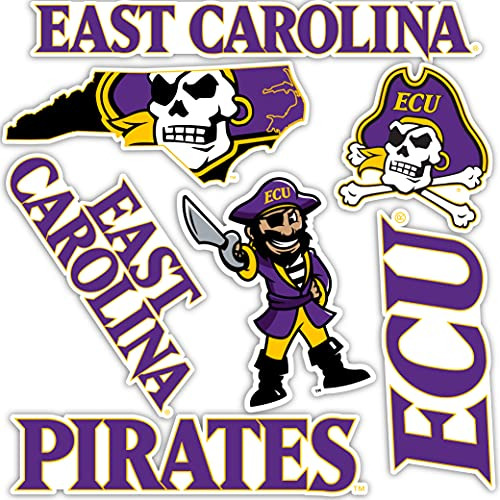 East Carolina University Sticker Pirates Ecu Stickers V...