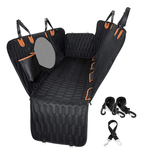 Cubre Asiento De Auto Impermeable Mascotas + Cinturón 