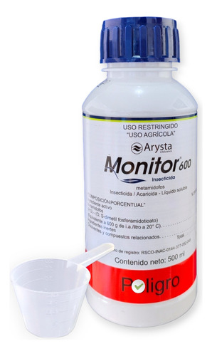 Monitor 600 Metamidofos Gusanos Trips Araña Pulgon 500ml