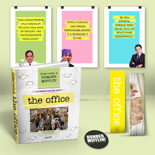 Bem-vindo à Dunder Mifflin (edição especial com brindes):: Os bastidores da série The Office, de Baumgartner, Brian. Editorial BELAS LETRAS, capa mole em português, 2022