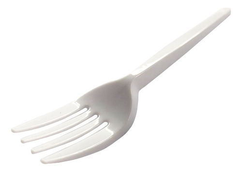 Garfo Sobremesa Branco C/1000 Strawplast (1cx)