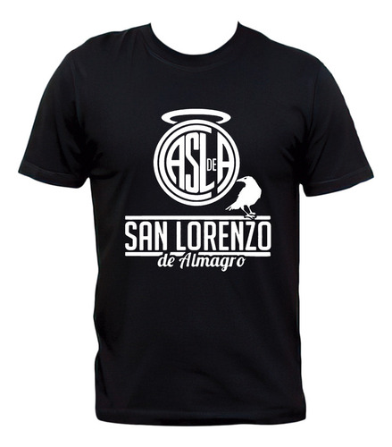 Remera San Lorenzo De Almagro Fútbol Argentino Cuervo