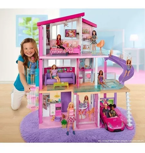 Casa Dos Sonhos Da Barbie Com Elevador E Acessórios - Mattel