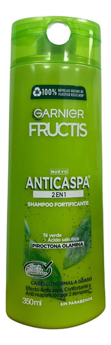 Shampoo Fortificante Garnier Fructis Anticaspa 2 En 1 350ml