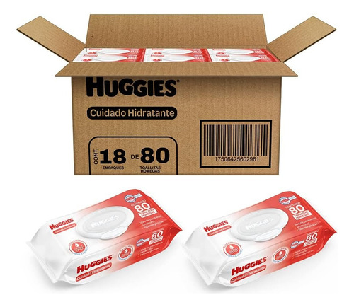 Huggies Cuidado Hidratante Caja Con 1,440 Piezas