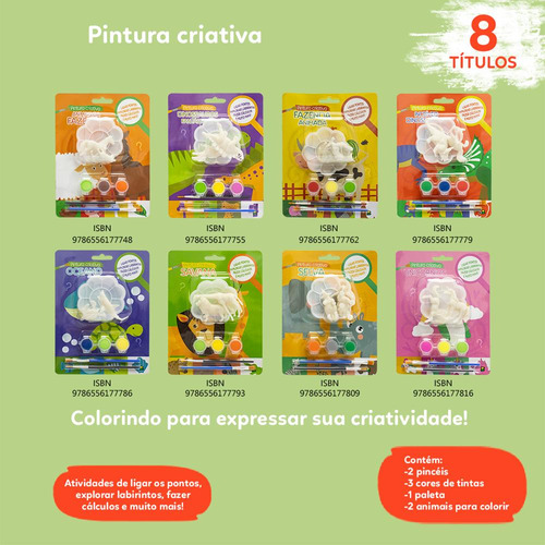 Pintura Criativa: Animais Da Fazenda, De Todolivro. Editora Brasileitura, Capa Mole, Edição 1 Em Português, 2023