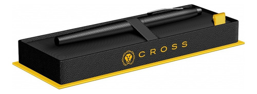 Pluma Cross Century Brushed Negro Pvd Lapicera Fuente