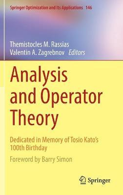 Libro Analysis And Operator Theory : Dedicated In Memory ...