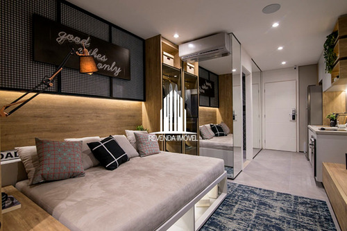 Imagem 4 de 15 de Apartamento Studio Mobiliado Em Moema - Br12234