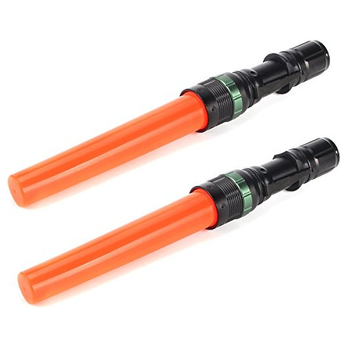 Ultrafire 2pc 11inch Señal Traffic Wand Baton Linterna Led C